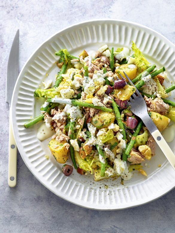 Proteinreicher Niçoise-Salat mit Thunfisch – ideal für Meal Prep & leichte Sommerküche