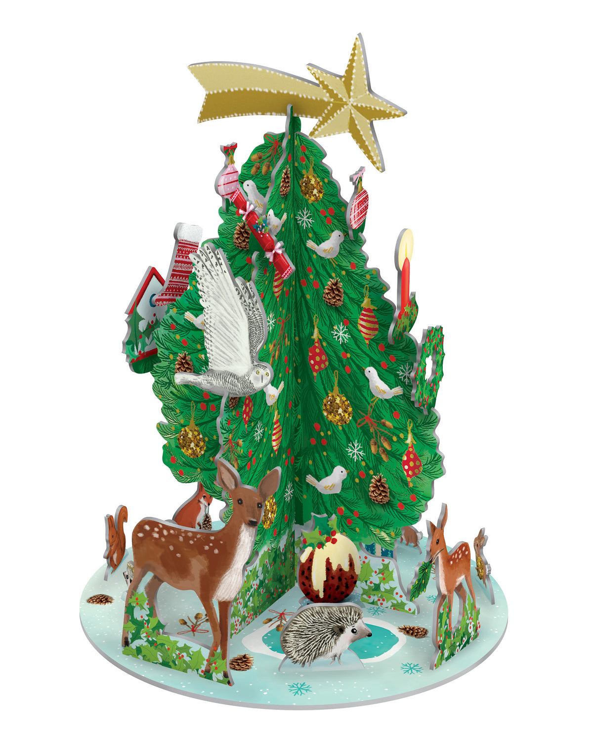 Entdecke den 3D-Adventskalender „Heart of the Forest“ von Roger la Borde – ein nostalgischer Weihnachtskalender mit 24 Türchen und stimmungsvoller Waldszene.