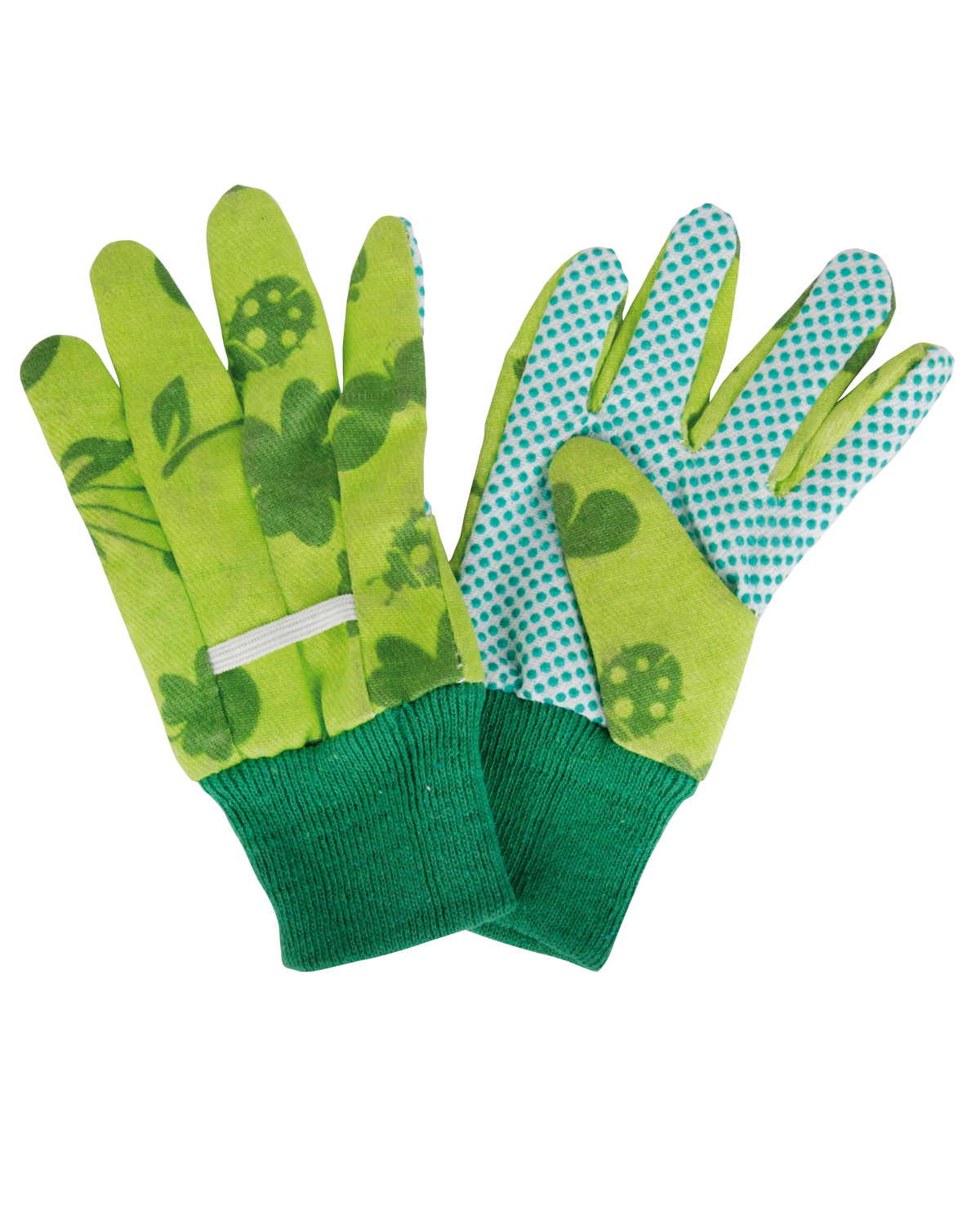 Kinder Gartenhandschuhe in Grün mit rutschfester Handfläche