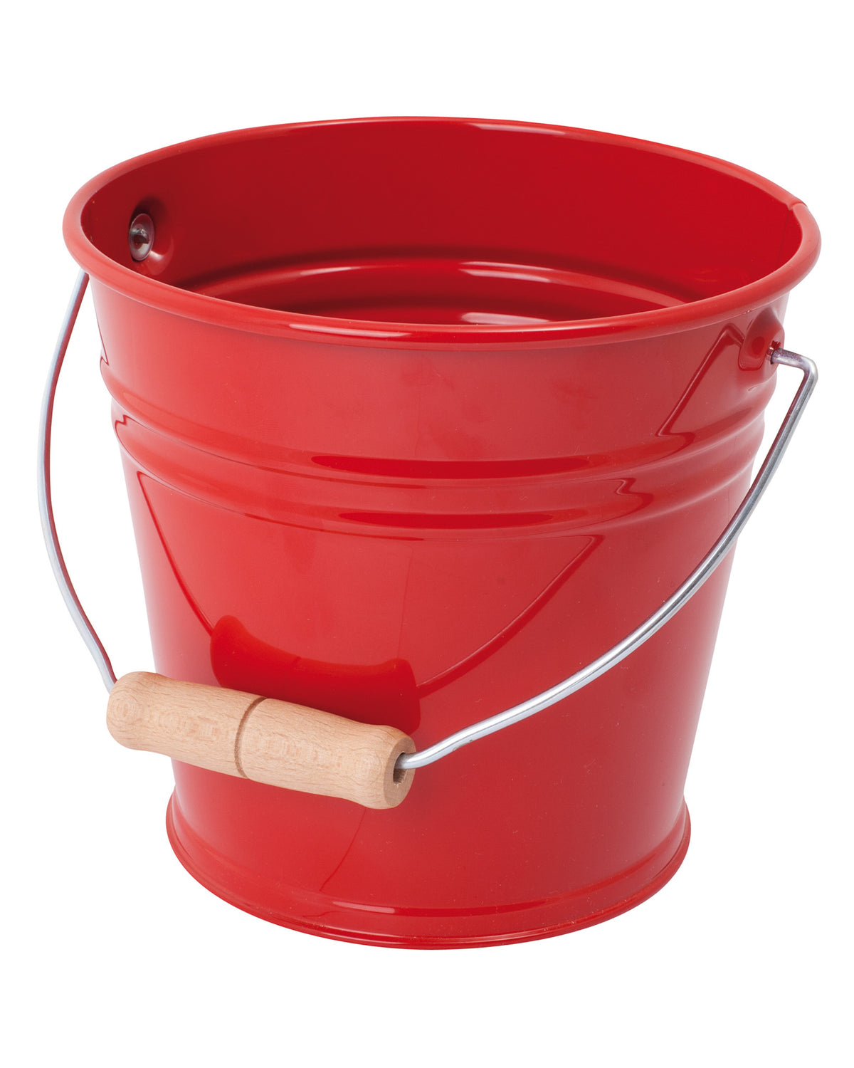Sandeimer für Kinder in rot aus Metall.