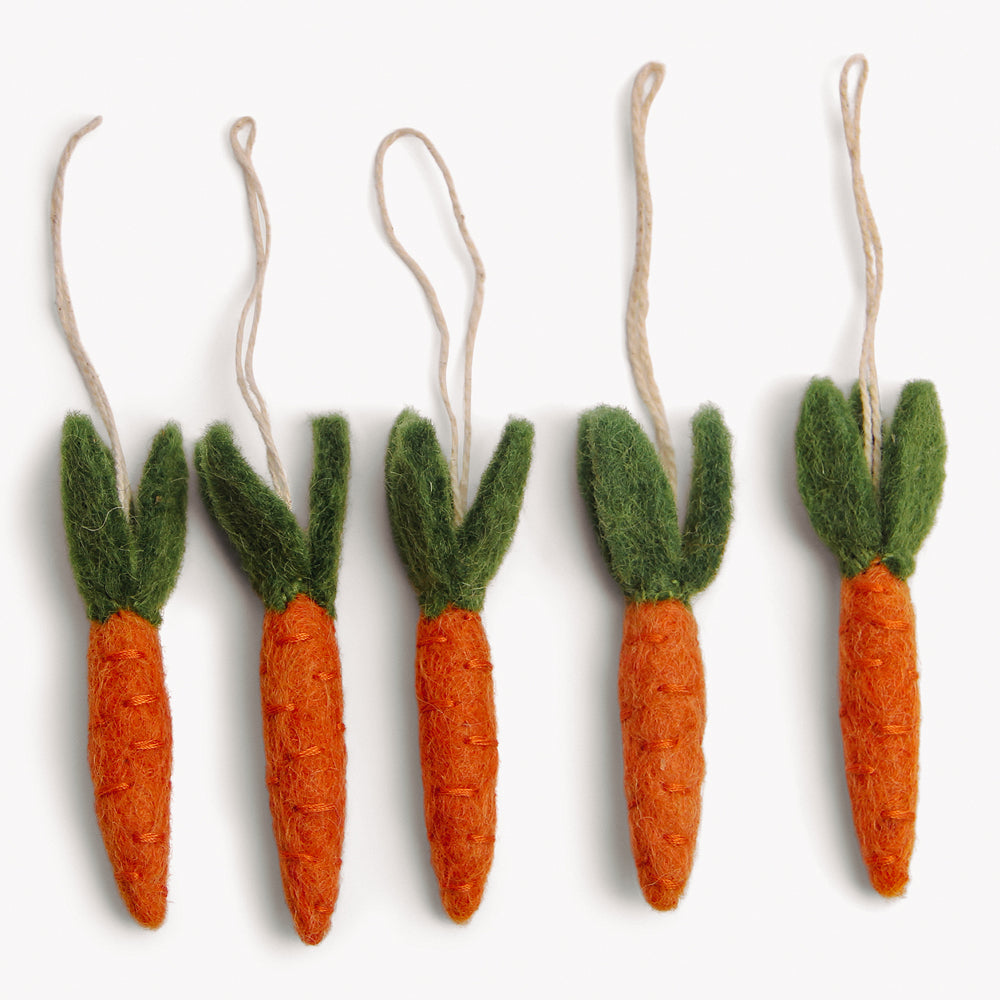 Filzanhänger Karotten von Gry & Sif