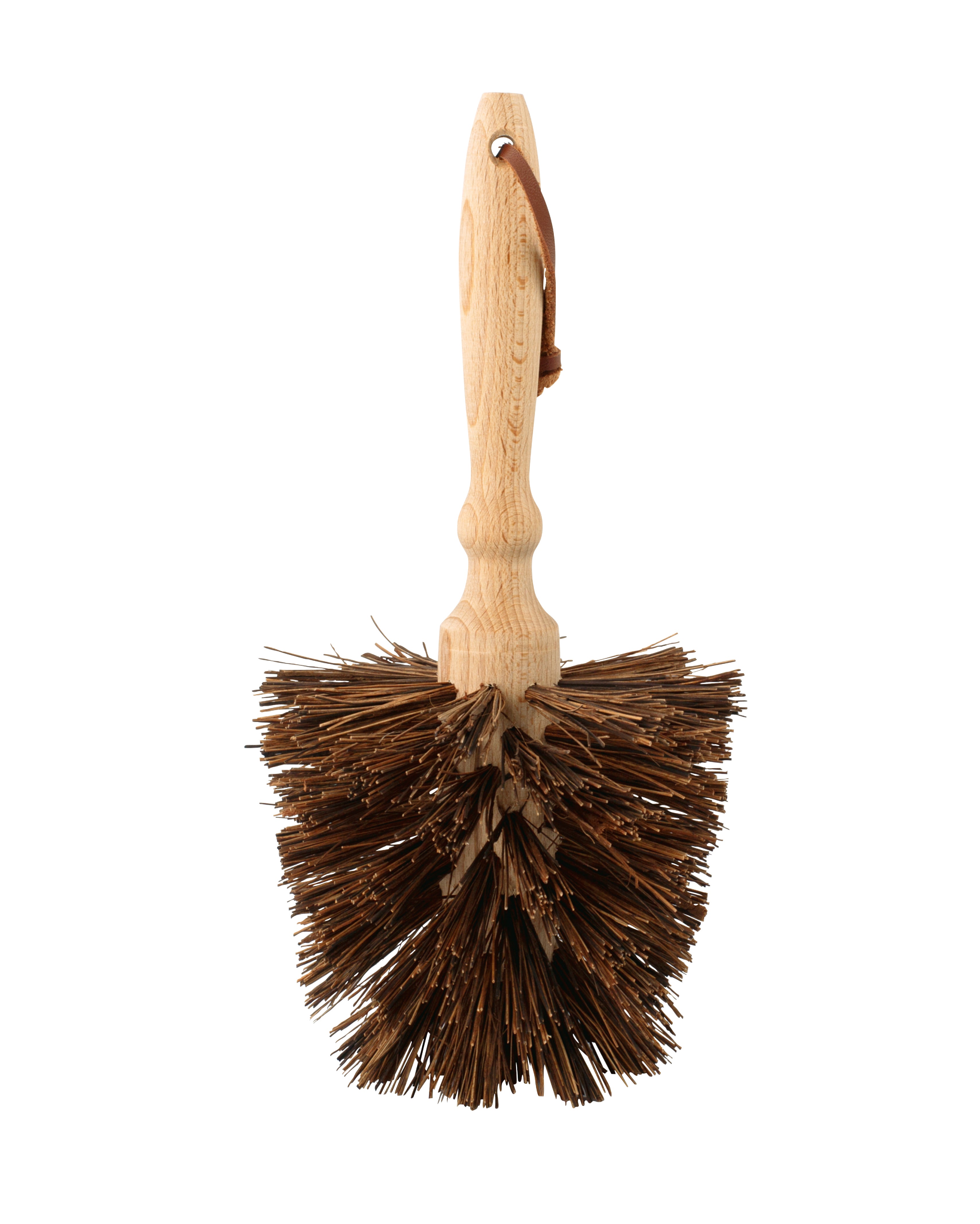 Blumentopfbürste aus geöltem Buchenholz