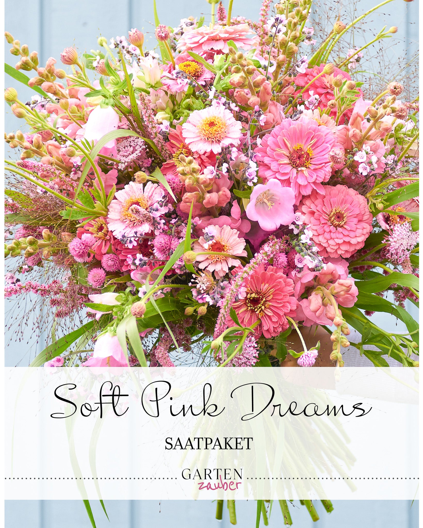 Saatgutpaket - Soft Pink Dreams - Saatgut von Gartenzauber