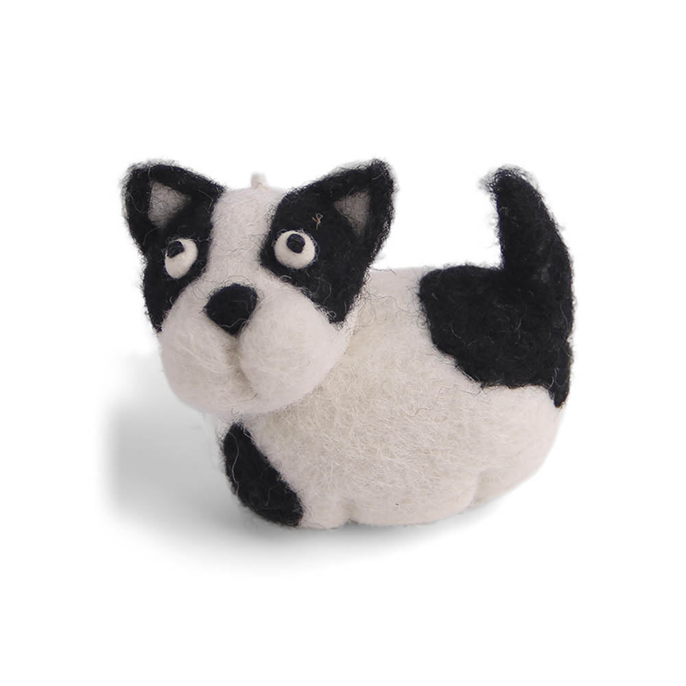 Filzanhaenger Hund - Schwarz/Weiß - Gry \u0026 Sif bestellen | Gartenzauber, image size:1000x1000