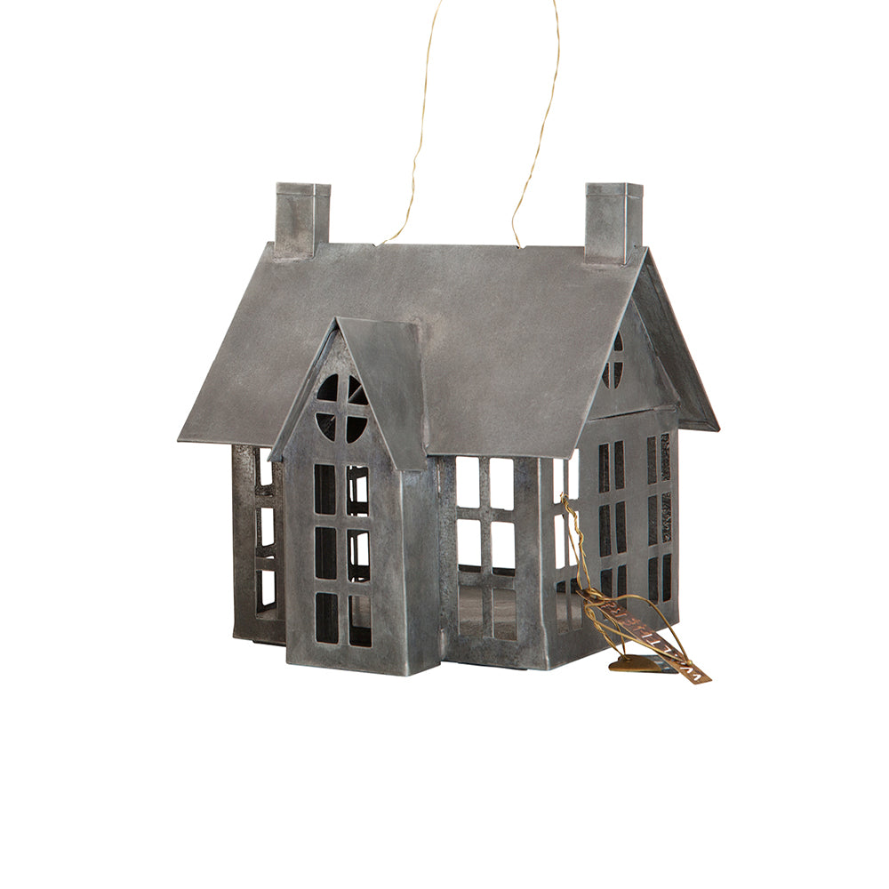 Walther & Co Zinkhaus – flaches Dekohaus aus Zink zum Aufhängen oder Stellen