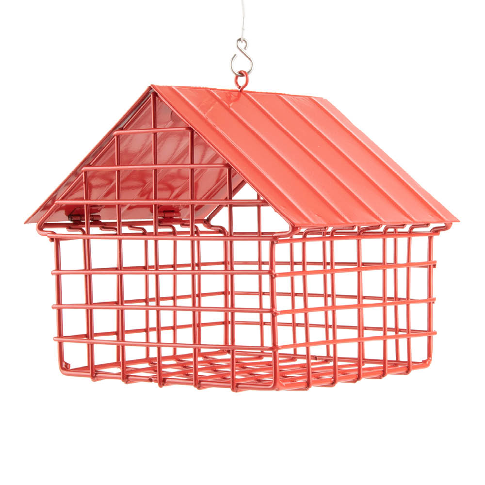 Schwarzer Meisenknödel-Futterspender Häuschen von Wildlife Garden