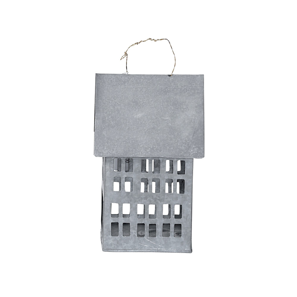 Walther & Co Mini Zinkhaus – handgearbeitetes Dekohaus aus Zink zum Aufhängen oder Stellen