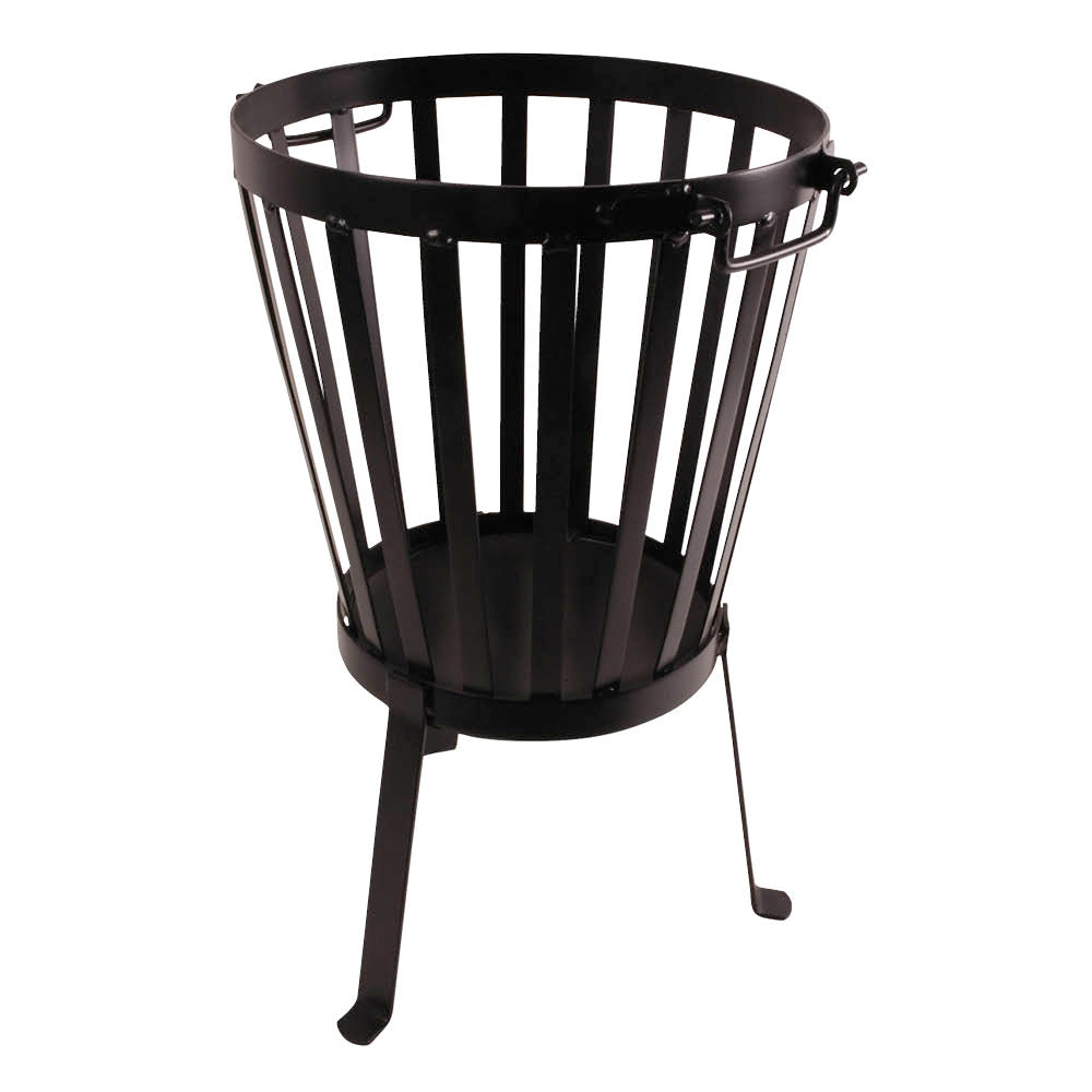 Schwarzer Feuerkorb mit Untergestell von Esschert Design