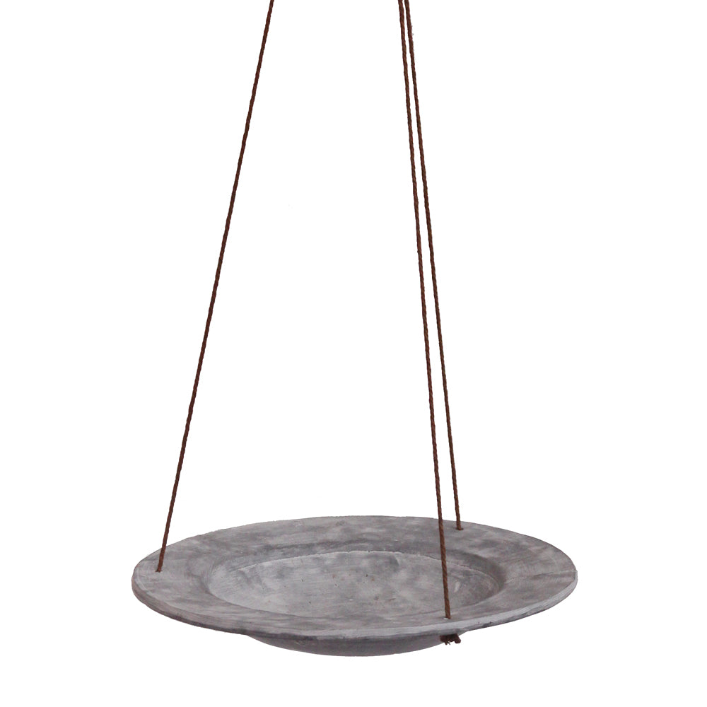 Kleines hängendes Vogelbad von Eldgarden in Steinoptik – stilvolle Vogeltränke für den Garten