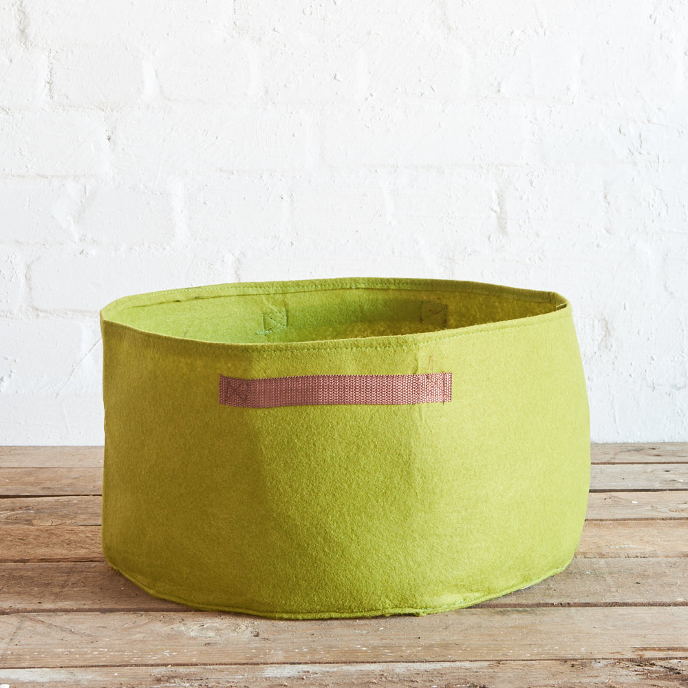 Detailaufnahme der Vigoroot Kräuter-Pflanztasche aus recyceltem Polyester