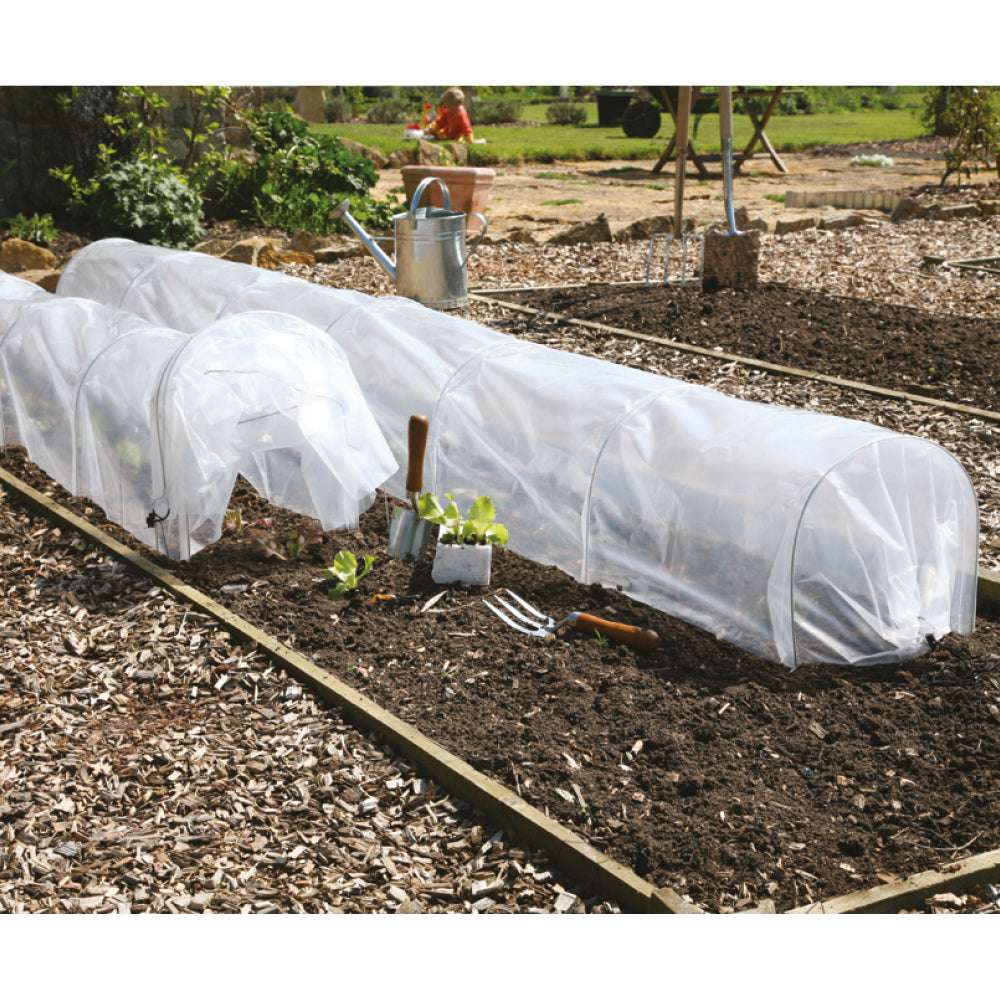 Haxnicks Pflanzenschutztunnel Easy Poly Tunnel aus UV-beständigem Polyethylen zum Schutz von Gemüse und Jungpflanzen im Beet