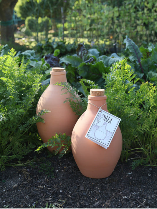 Olla – Idealer Wasserspeicher für die Bewässerung im Hochbeet – Gartenzauber