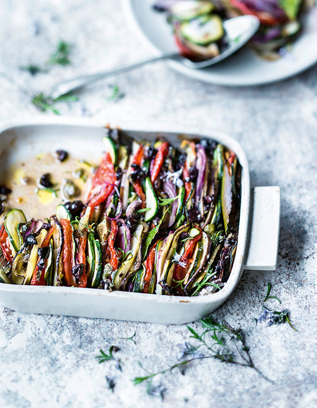 Würzig, bunt & gesund: Gemüsegratin mit mediterranen Aromen