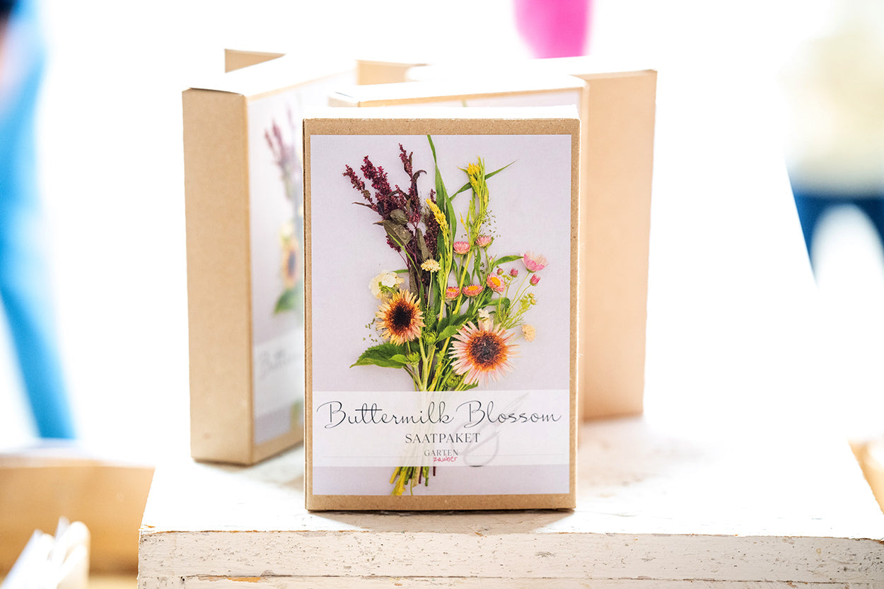 Saatgutpakete von Gartenzauber in der Geschenkbox