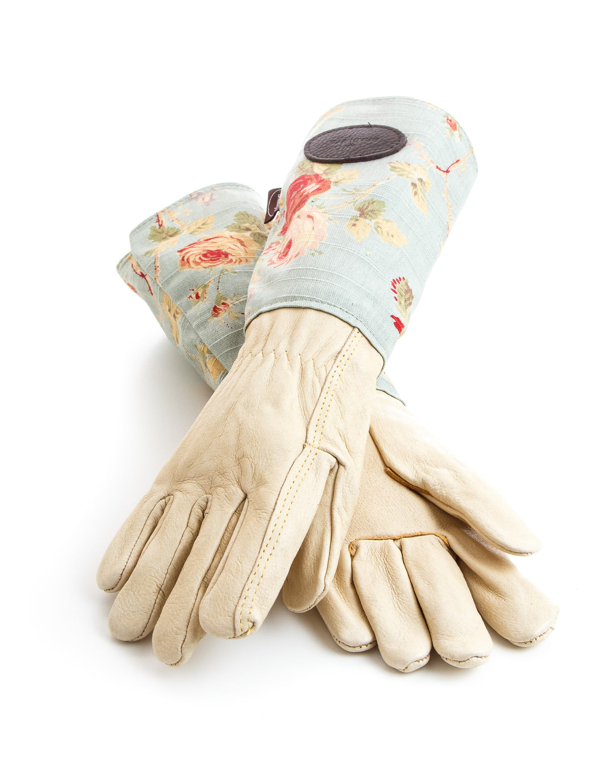 Rosenhandschuhe Bradleys – Lederhandschuhe mit langen Leinenstulpen