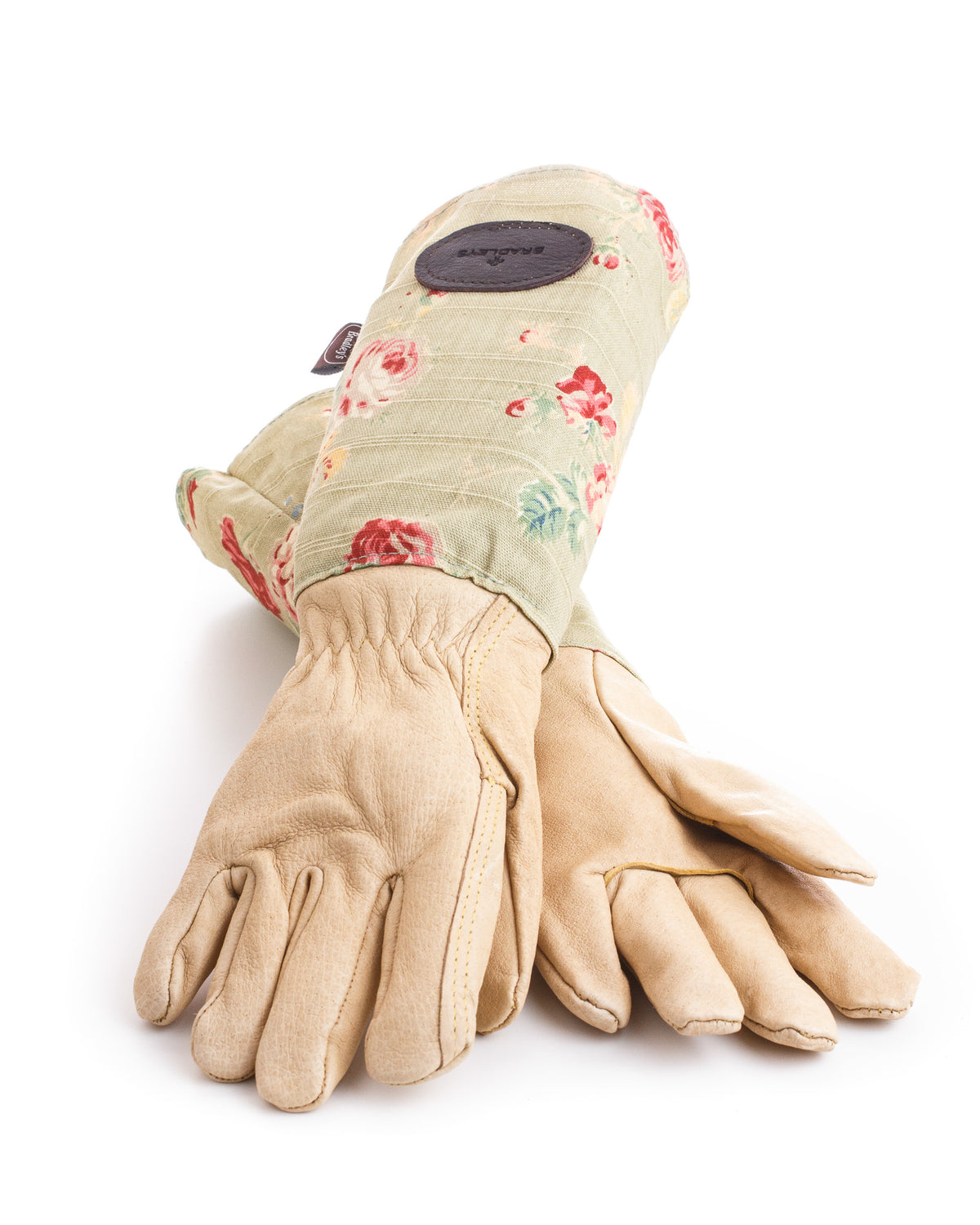 Rosenhandschuhe Bradleys – Lederhandschuhe mit langen Leinenstulpen