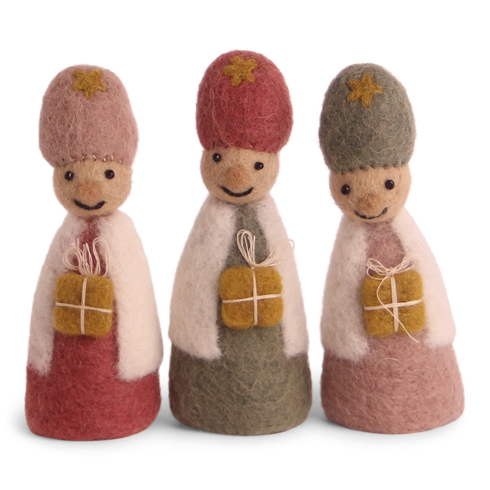 Nativity scene made of felt