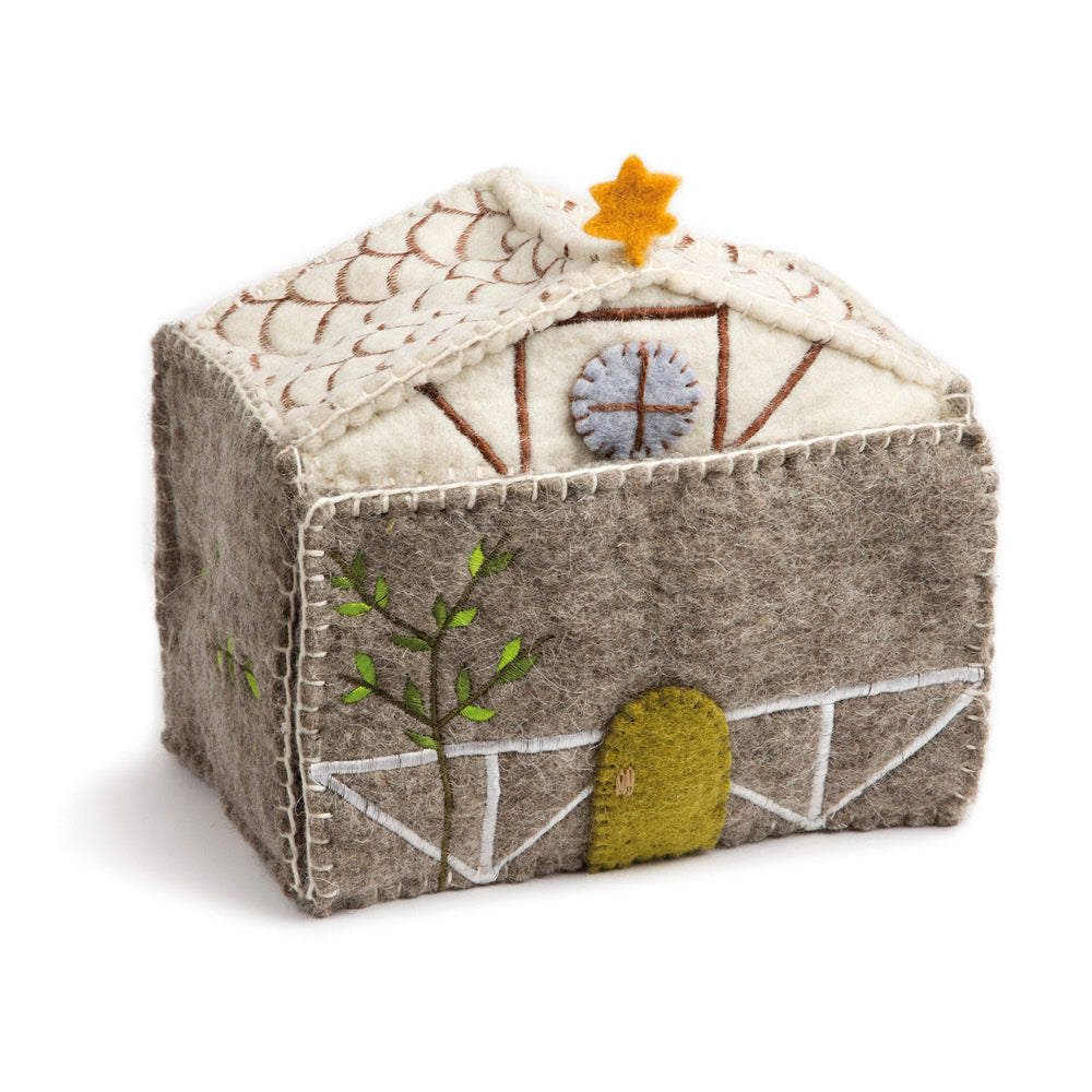 Nativity scene made of felt