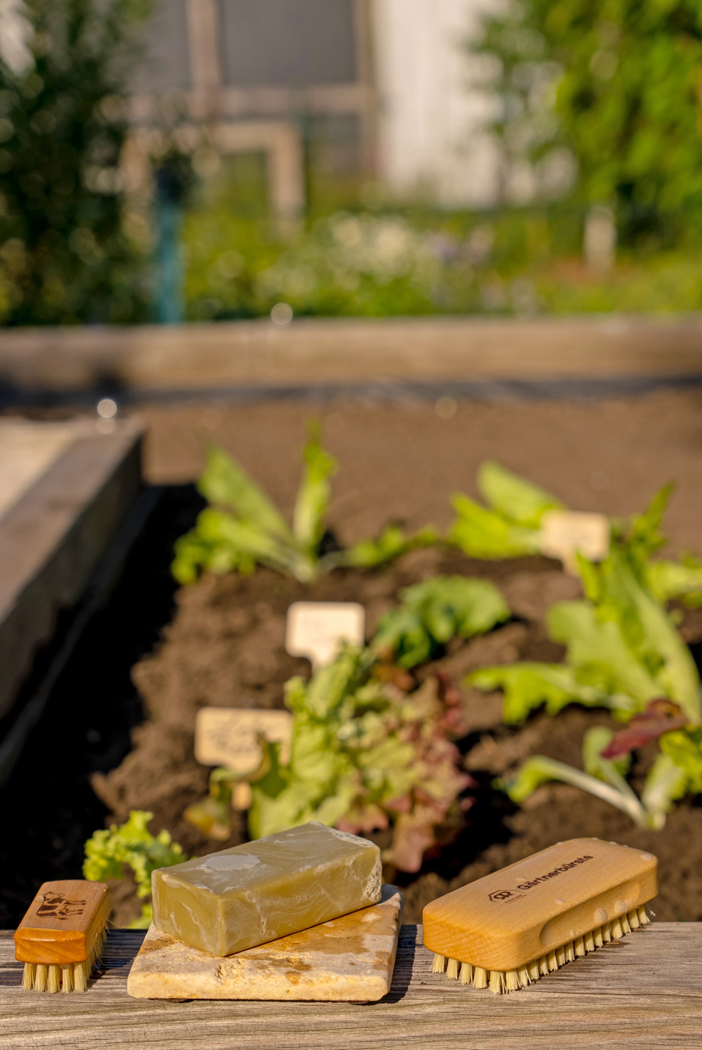 Die Gärtnerbürste von Bürstenhaus Redecker aus Buchenholz mit Natur Borsten