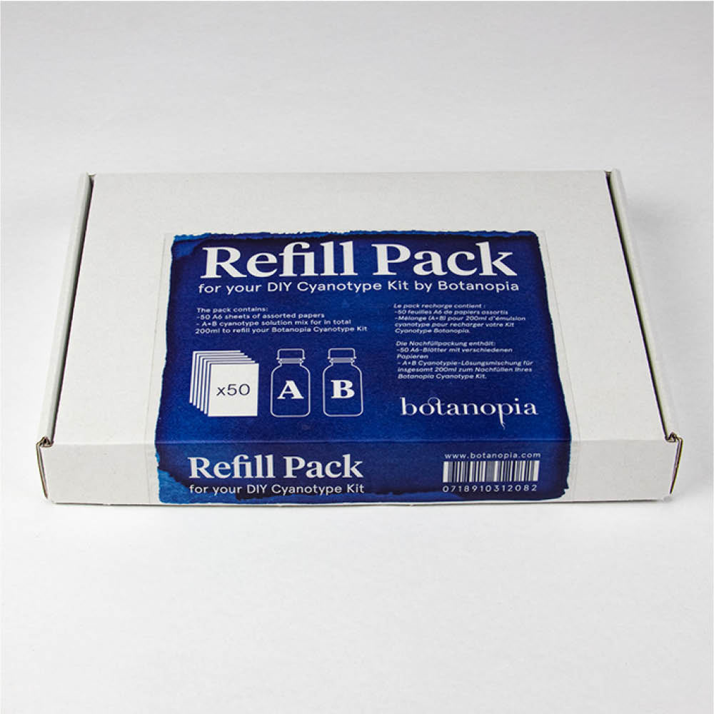 Nachfüllpack Cyanotypie-Kit von Botanopia – Refill-Box mit Emulsion in Pulverform