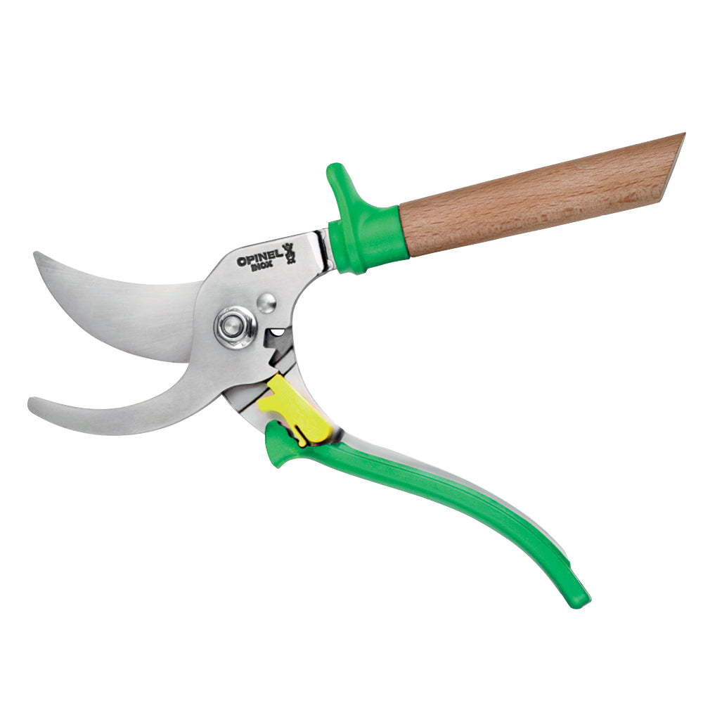Opinel Gartenschere in Grün mit Edelstahlklingen – ergonomischer Griff