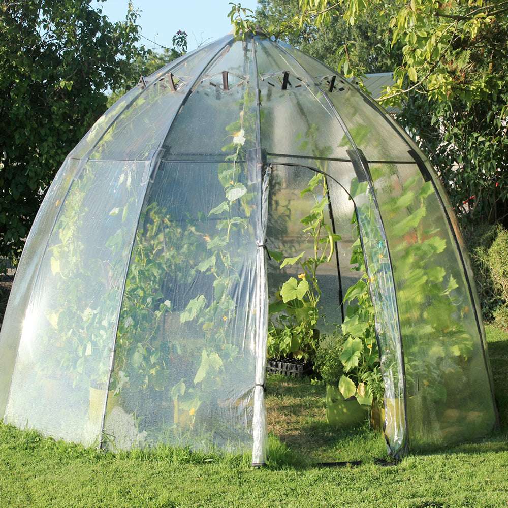 Gewächshaus Sunbubble Large mit geschlossener Tür
