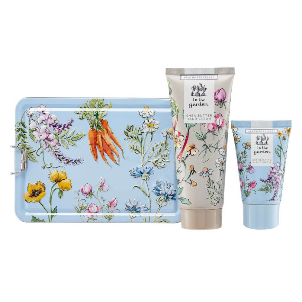 Handpflege-Set In the Garden von Heathcote & Ivory in Geschenkdose – Gartenzauber