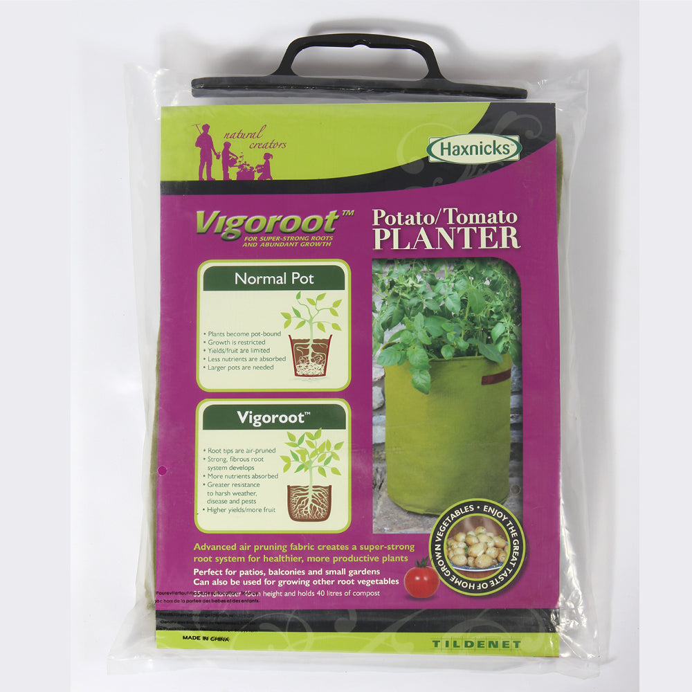 Verpackung der Haxnicks Vigoroot Pflanztasche von Tildenet