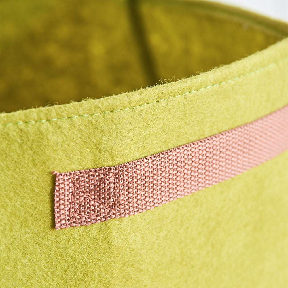 Detailaufnahme der Vigoroot Pflanztasche mit Griffen