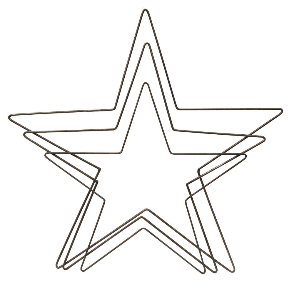 Türschmuck aus Metallsternen – festliche Deko im skandinavischen Stil