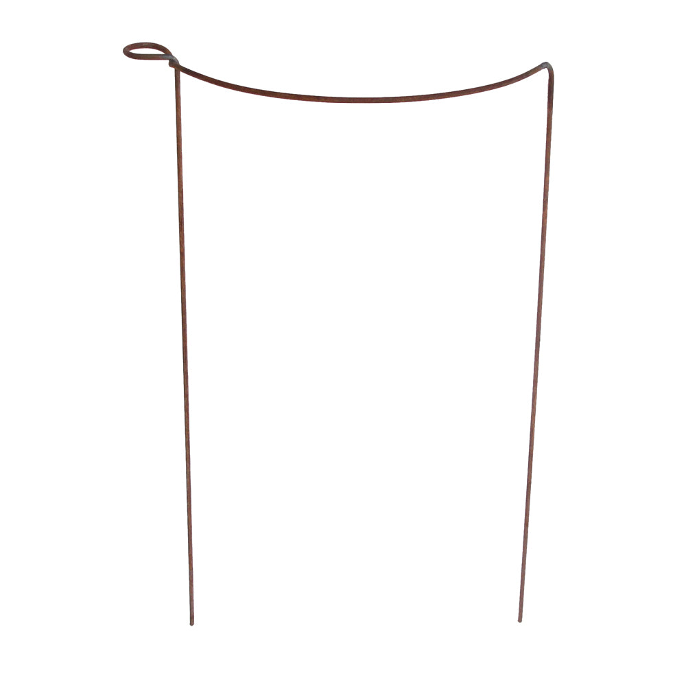 Rostige Pflanzenstütze für Stauden und Blumen – dekorativ und funktional