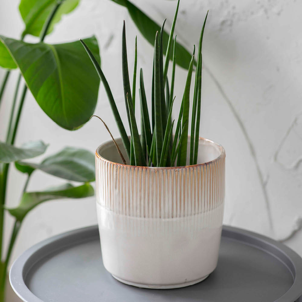 Übertopf Hillesley groß – handgefertigter Keramik-Blumentopf in Naturtönen